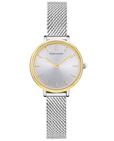 Montre Femme NOVA Cadran Argenté Bracelet Acier Milanais Argenté
