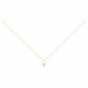 Collier plaqué or et oxydes de zirconium
