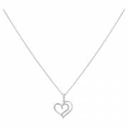 Collier argent et oxydes de zirconium