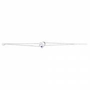 Bracelet argent et oxydes de zirconium
