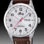 Montres Lotus homme acier avec dateur et cuir
