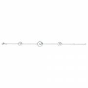 Bracelet argent et oxydes de zirconium