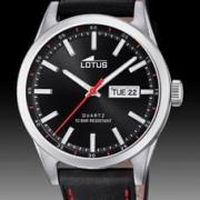 Montres Lotus homme acier avec dateur et cuir