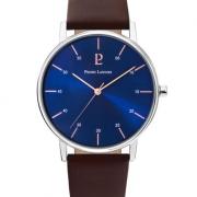 Montre Homme CITYLINE Cadran Bleu Bracelet Cuir Brun