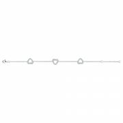 Bracelet argent et oxydes de zirconium