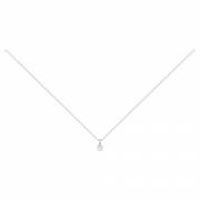 Collier argent et oxydes de zirconium