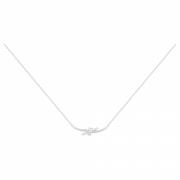 Collier argent et oxydes de zirconium