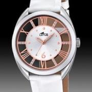 Montre Lotus femme acier et cuir