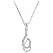 Collier argent et oxydes de zirconium