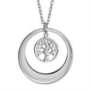 Collier arbre de vie argent (jusqu'à 2 prénoms)