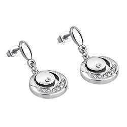 Boucles d'oreilles acier Lotus Steel