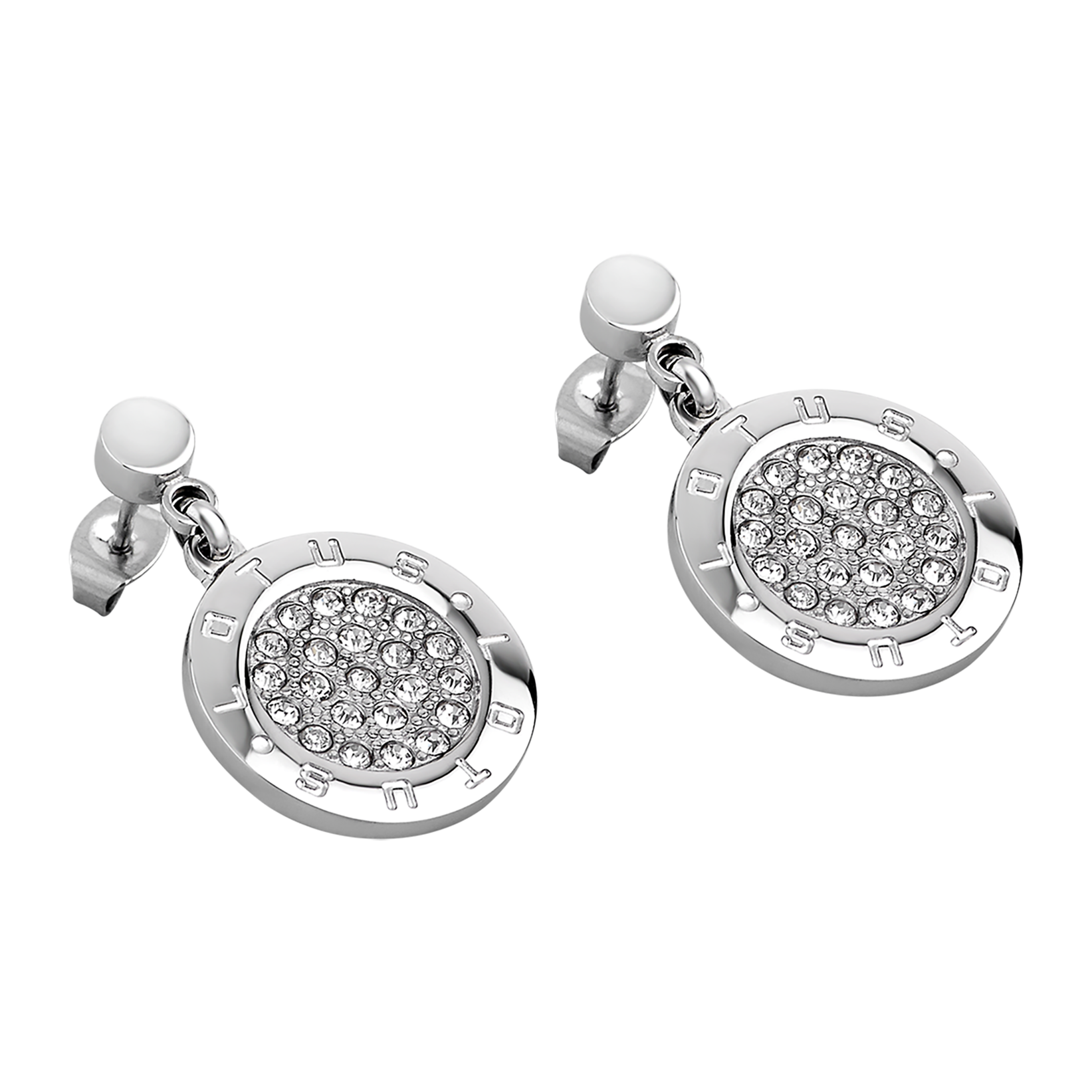 Boucles d'oreilles acier Lotus Steel