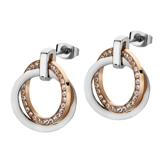 Boucles d'oreilles acier Lotus Steel