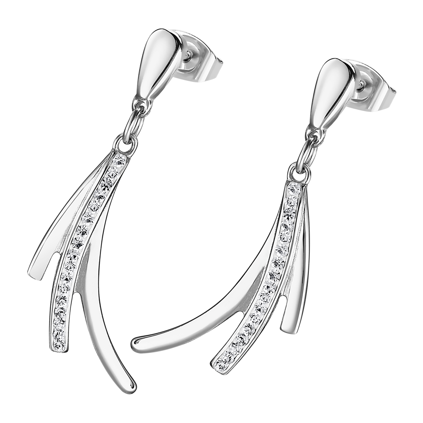 Boucles d'oreilles acier Lotus Steel
