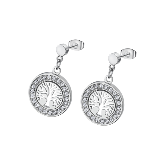 Boucles d'oreilles acier Lotus Steel