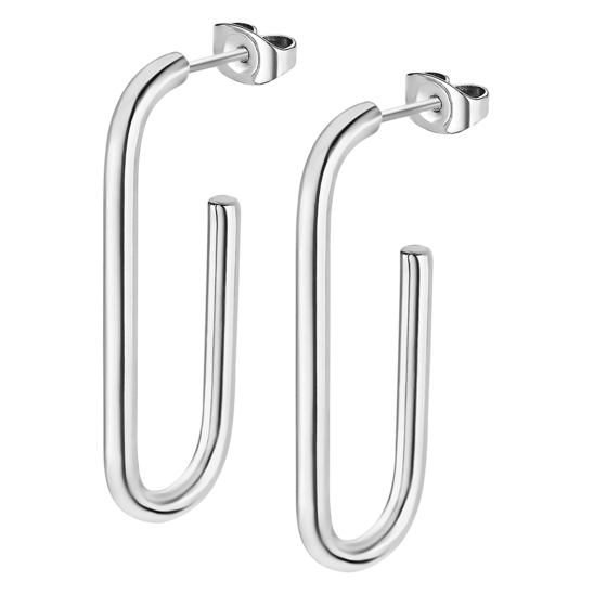 Boucles d'oreilles acier Lotus Steel
