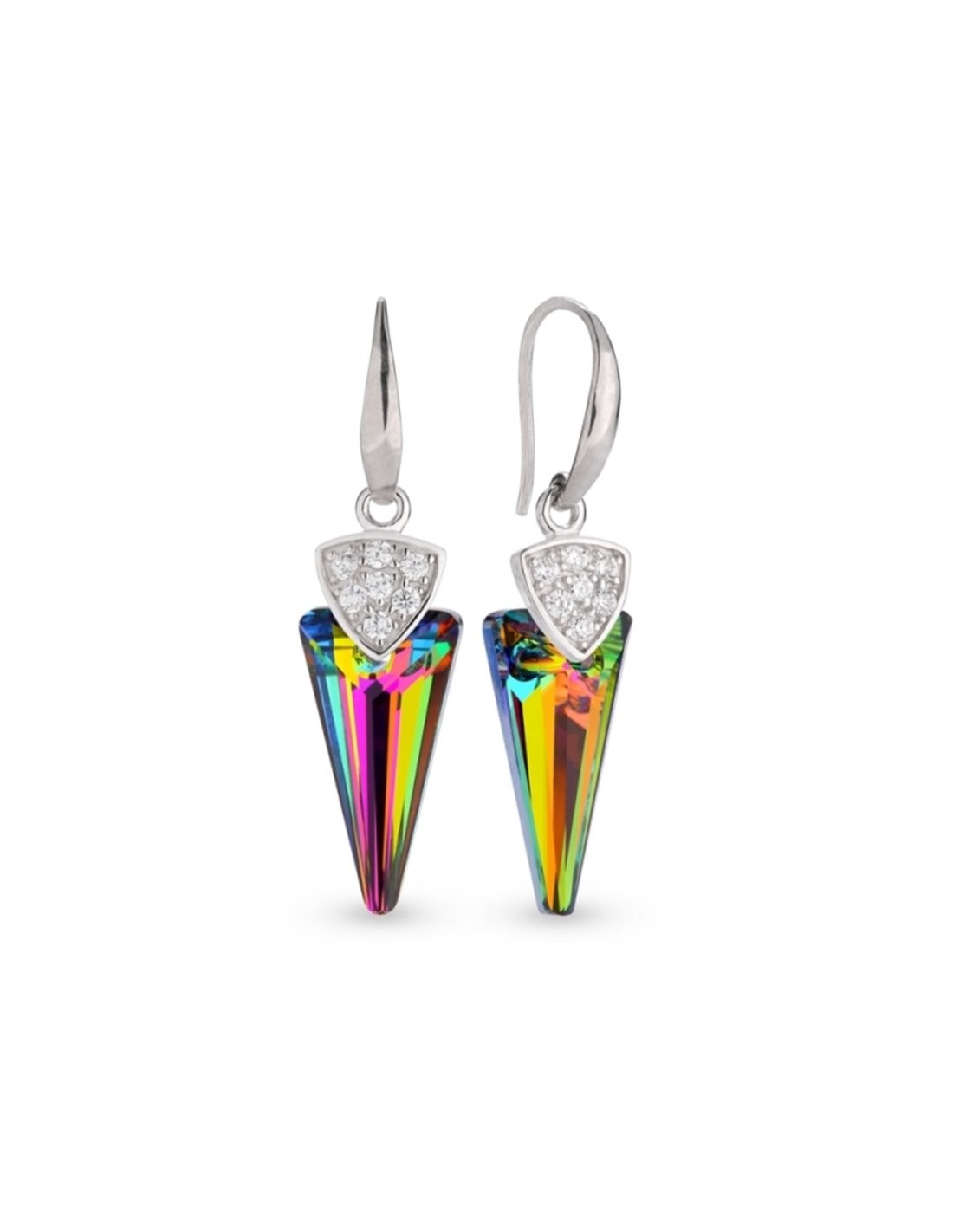Spike vitrail medium boucles d'oreilles