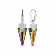 Spike vitrail medium boucles d'oreilles