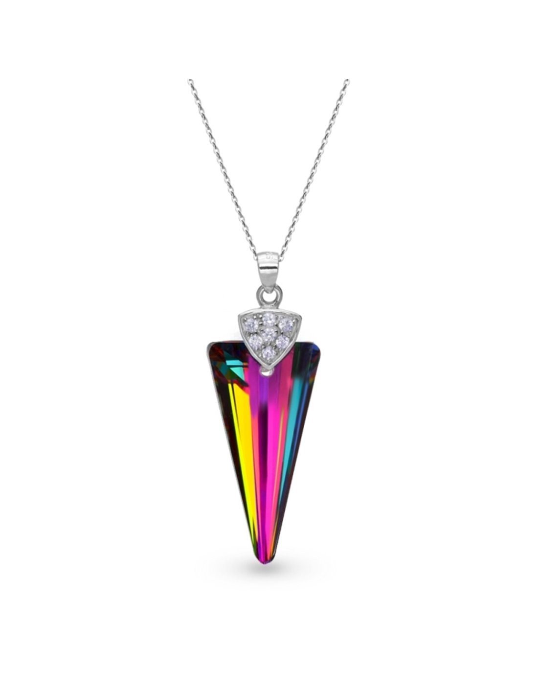 Spike vitrail medium collier
