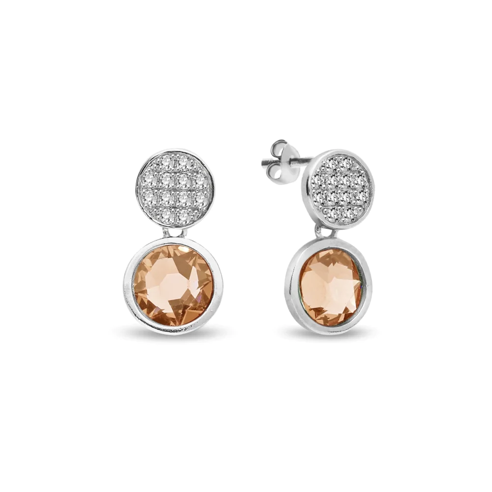 Sunny small champagne boucles d'oreilles